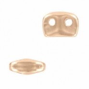 Cymbal ™ DQ metall bead substitute Vitali für SuperDuo Perlen - Rosé Gold
